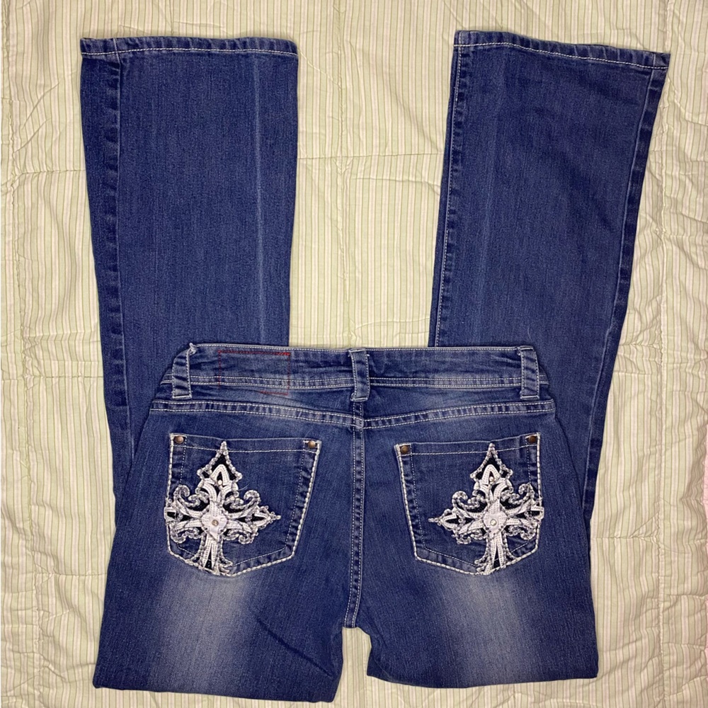 Cute y2k RED LONDON miss me like jeans